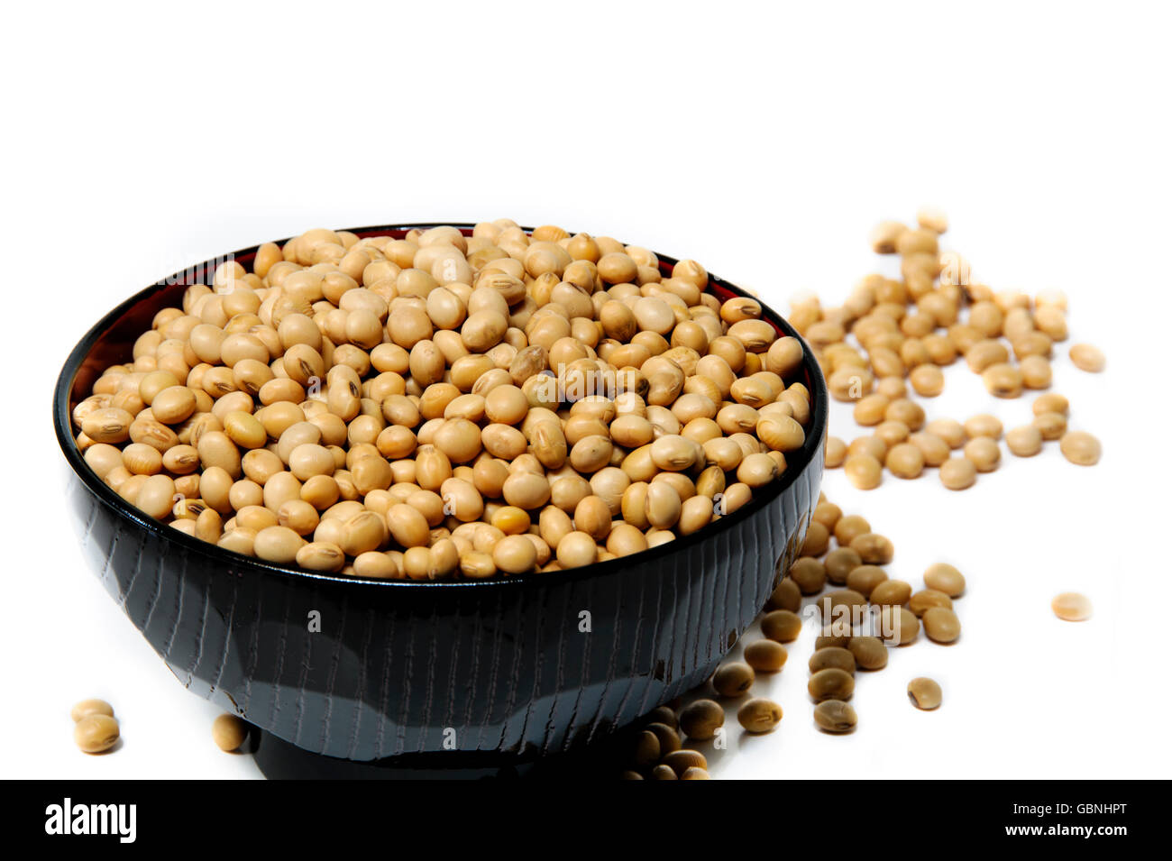 Soya bean isolated on a white background Stock Photo