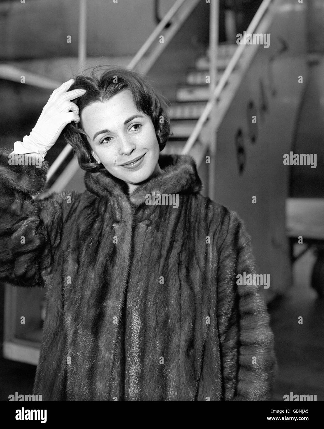 Entertainment - Claire Bloom - London Airport Stock Photo