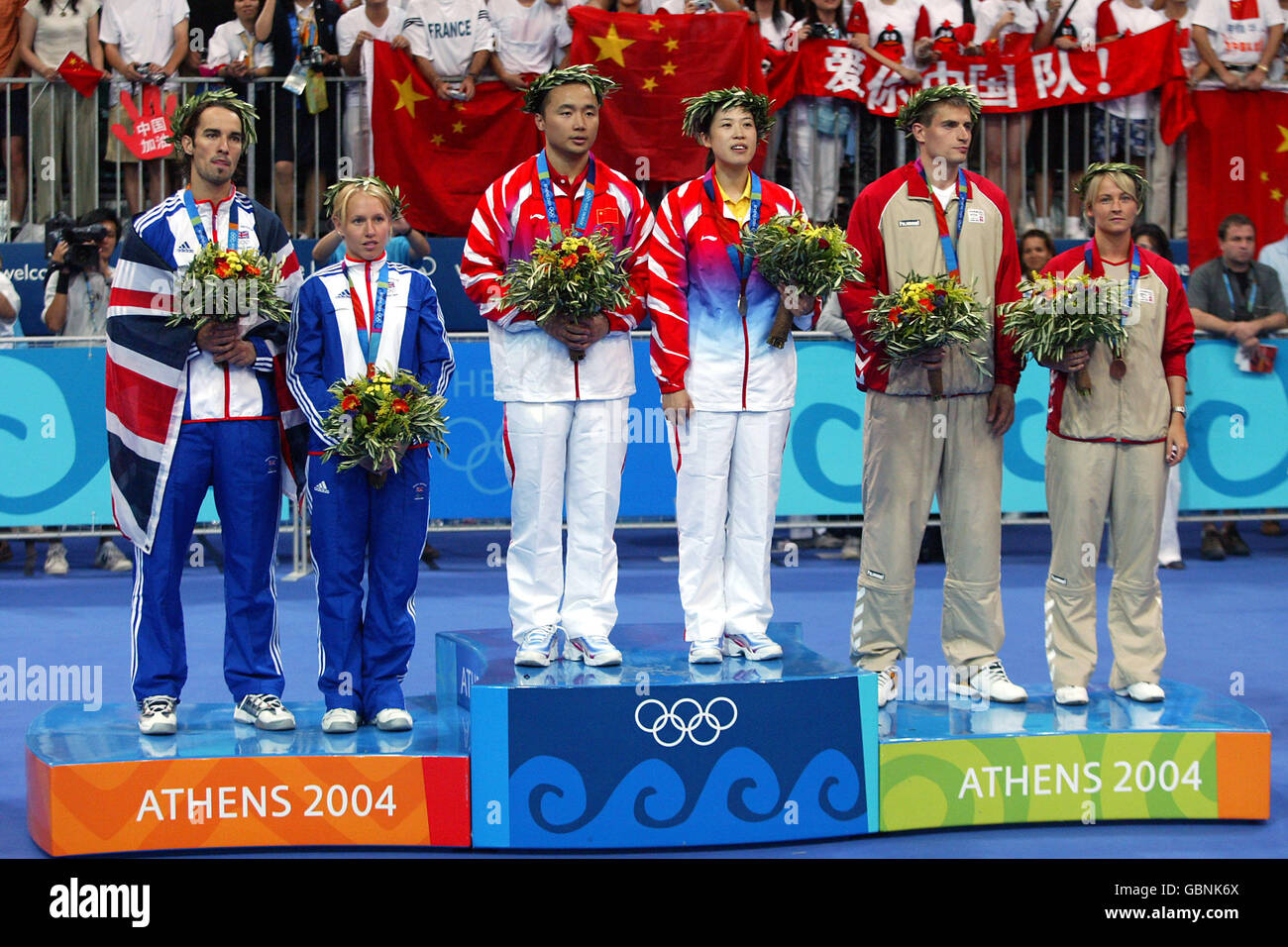 Badminton Athens Olympic Games 2004 Mixed Doubles Final Stock