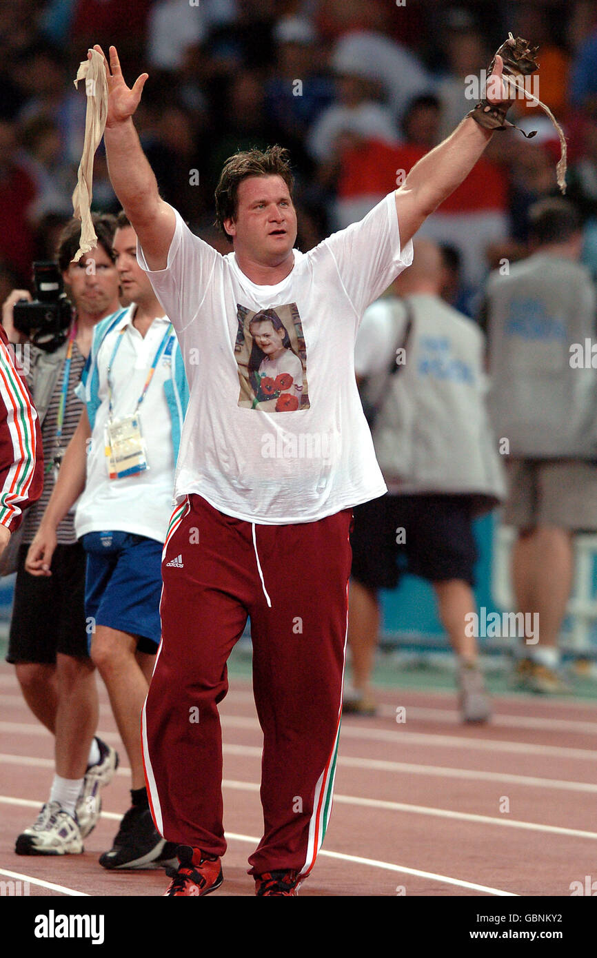 Athletics - Athens Olympic Games 2004 - Men's Hammer Throw - Final Stock Photo