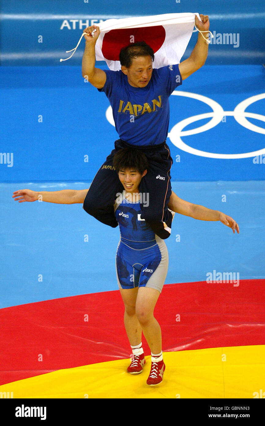 Wrestling Athens Olympic Games 2004 Women's 55kg Final. Japan's