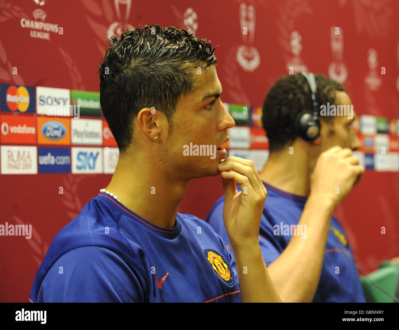 El Ronado Rio Manchester United's Cristiano Ronaldo (left) and Rio Ferdinand (right ...