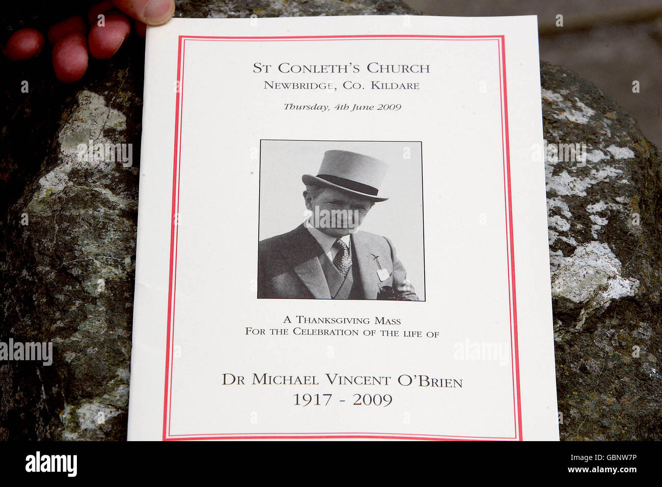 Aidan O'Brien at the at the funeral of legendary horse trainer Vincent