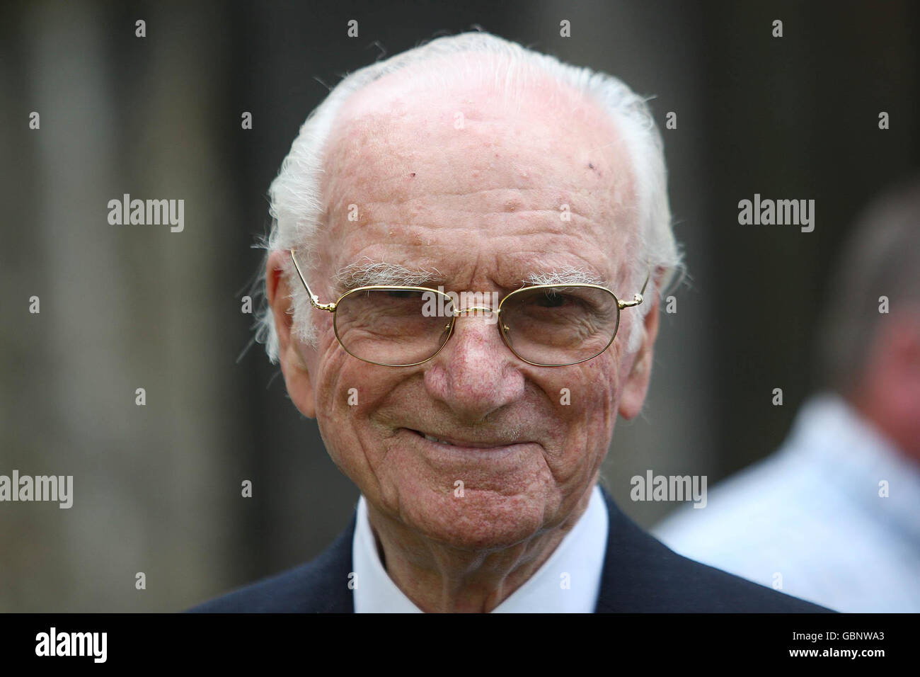 Peter O'Sullevan at the funeral of legendary horse trainer Vincent O