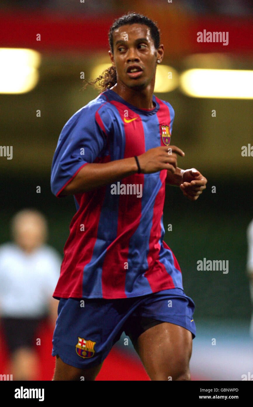 Soccer - Friendly - Barcelona v Parma. Ronaldinho, Barcelona Stock Photo