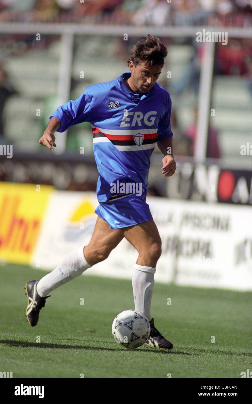 ITALIAN SOCCER. ROBERTO MANCINI, SAMPDORIA Stock Photo