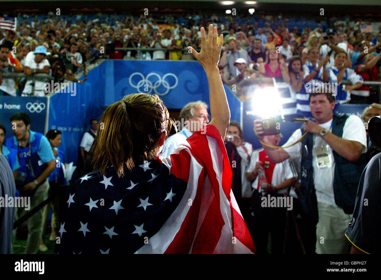 Soccer - Athens Olympic Games 2004 - Women's Final - USA v Brazil Stock Photo