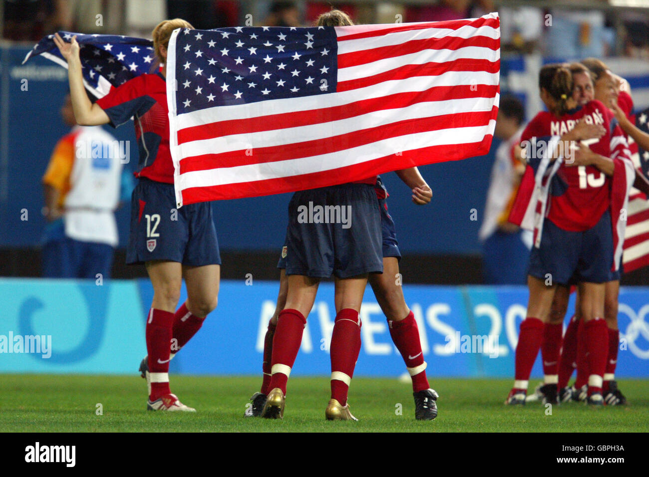 Soccer - Athens Olympic Games 2004 - Women's Final - USA v Brazil Stock Photo