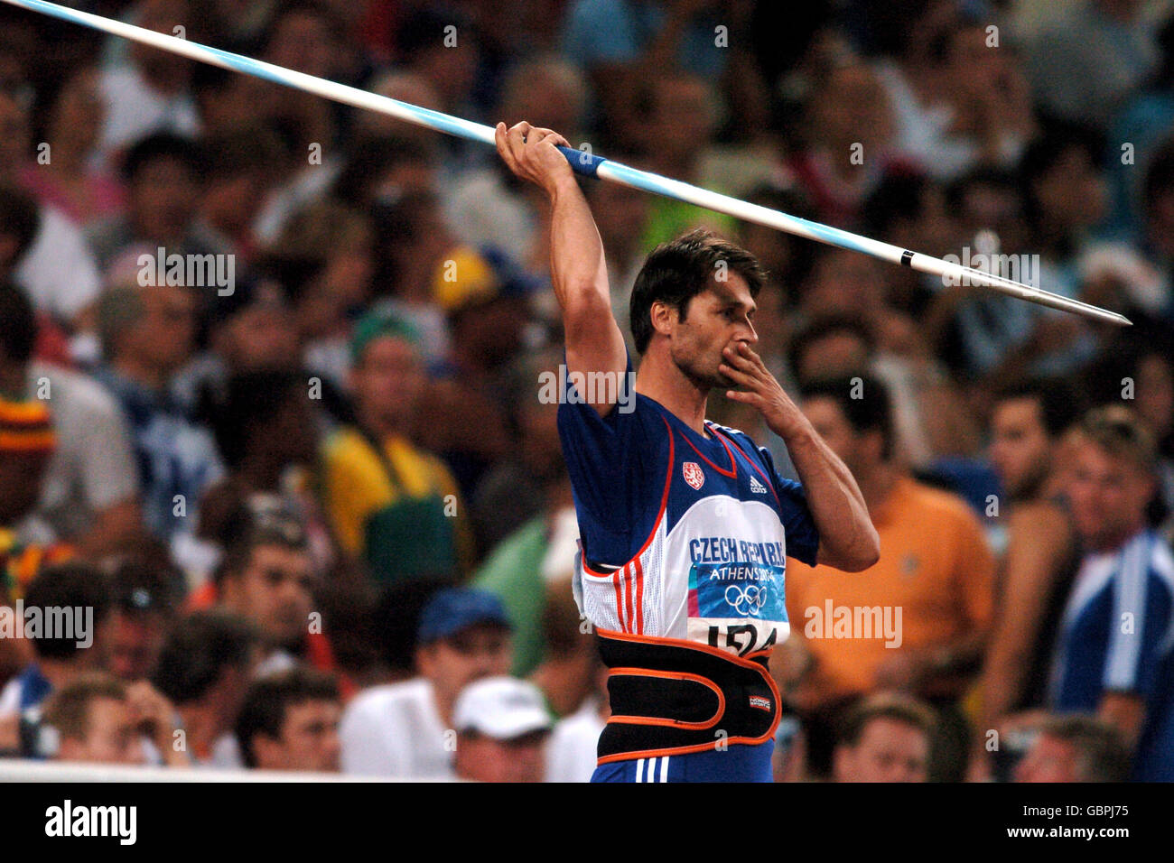 Athletics Athens Olympic Games 2004 Men's Javelin Final. Czech