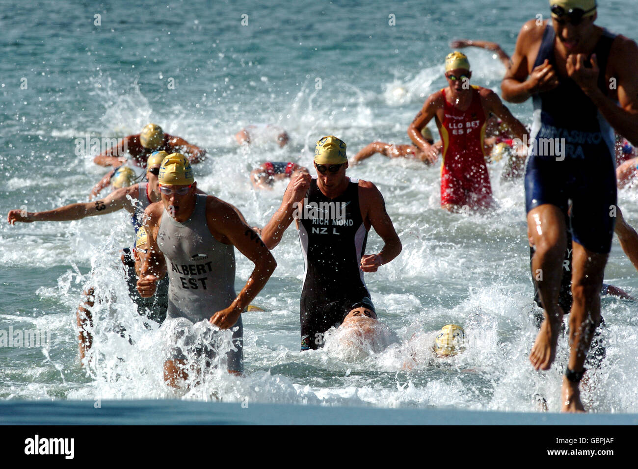 Triathlon Athens Olympic Games 2004 Men's Triathlon Swimming