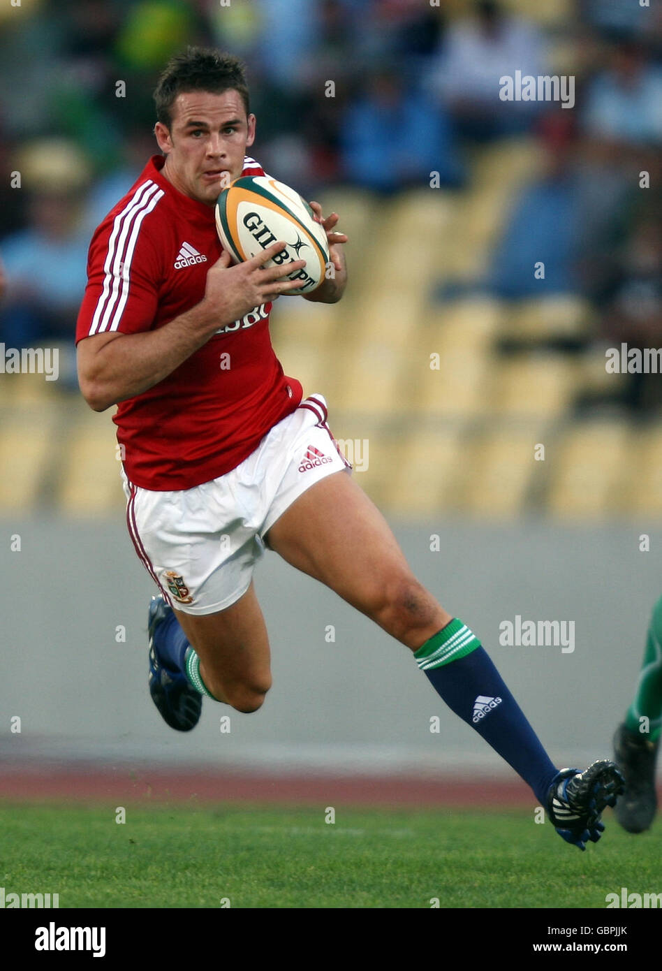 British Lions Lee Byrne during the Tour match at Royal Bafokeng Sports Palace, Phokeng, South Africa. Stock Photo