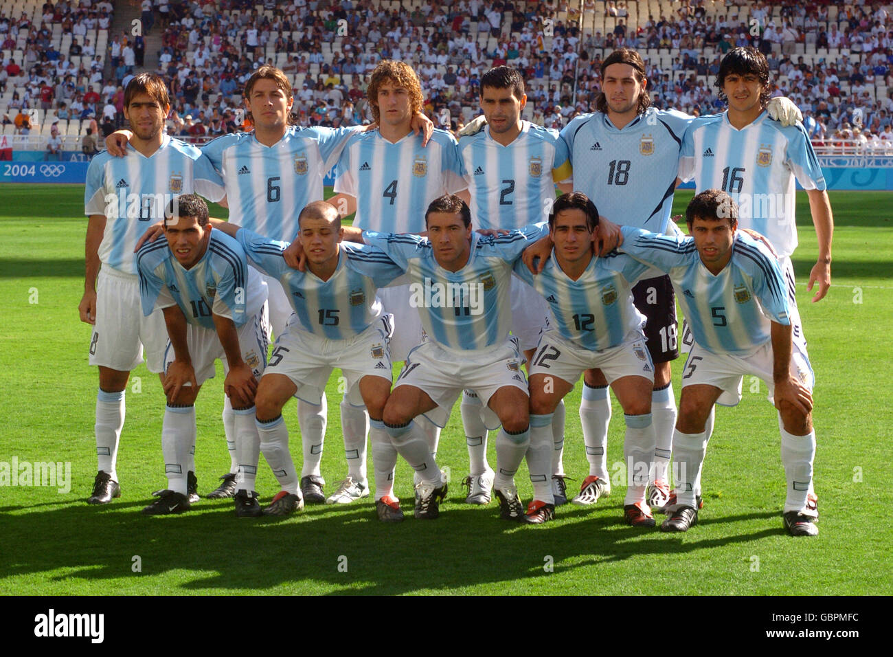 Soccer Athens Olympic Games 2004 Men's Final Argentina v Paraguay Stock Photo Alamy