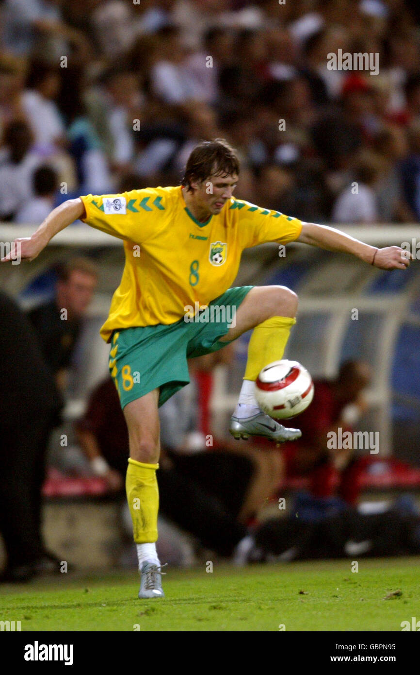 Soccer fifa world cup 2006 qualifier group seven belgium lithuania hi