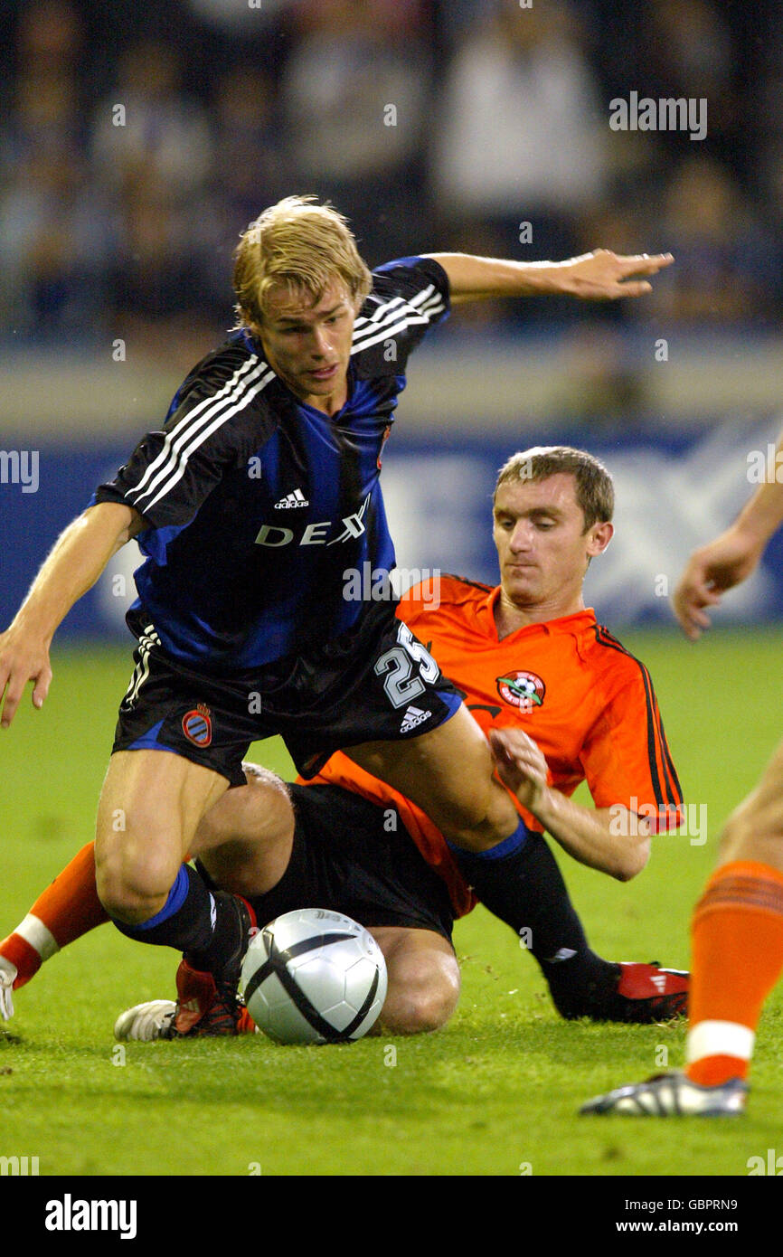 Soccer - Belgian Jupiler League - Sporting Lokeren v Club Brugge. Hans  Cornelis, Club Brugge Stock Photo - Alamy