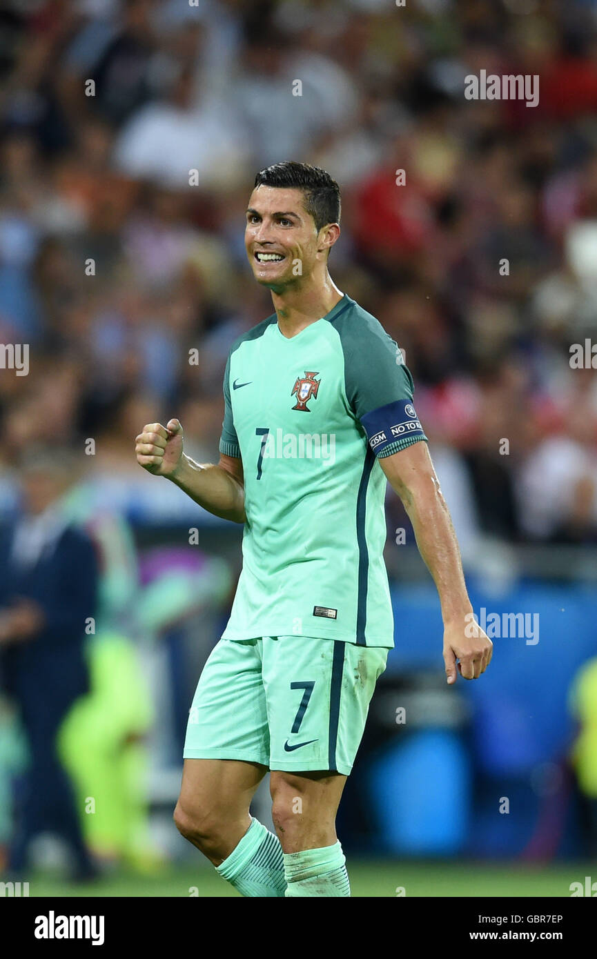 Cristiano Ronaldo dos Santos Aveiro (Portugal) ; July 06, 2016 - Football :  Uefa Euro France 2016, Semifinal, Portugal 2-0 Wales at Stade de Lyon,  Lyon, France. © aicfoto/AFLO/Alamy Live News Stock Photo - Alamy