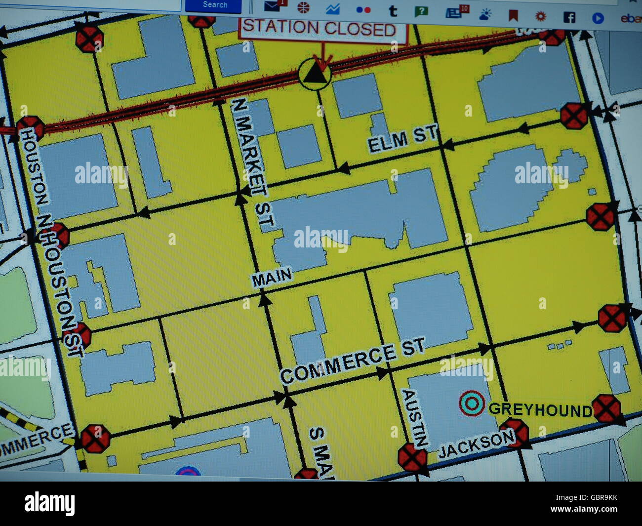 Dealey plaza map hi res stock photography - Dallas Texas Usa 8th July 2016 Dallas Usa 8th July 2016 The Dallas GBR9KK 
