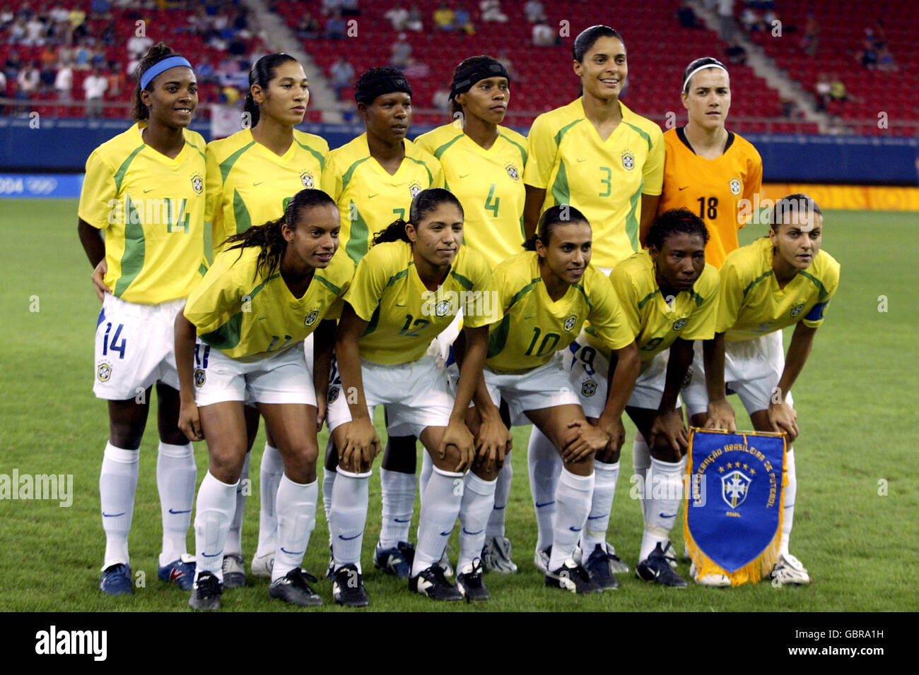 Soccer - Athens Olympic Games 2004 - Women's Final - USA v Brazil Stock Photo