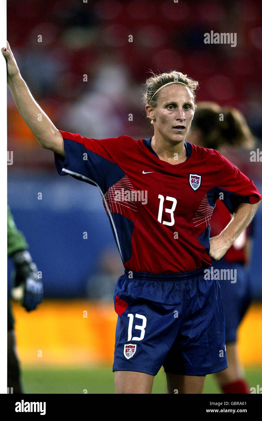 Soccer - Athens Olympic Games 2004 - Women's Final - USA v Brazil. Kristine Lilly, USA Stock Photo