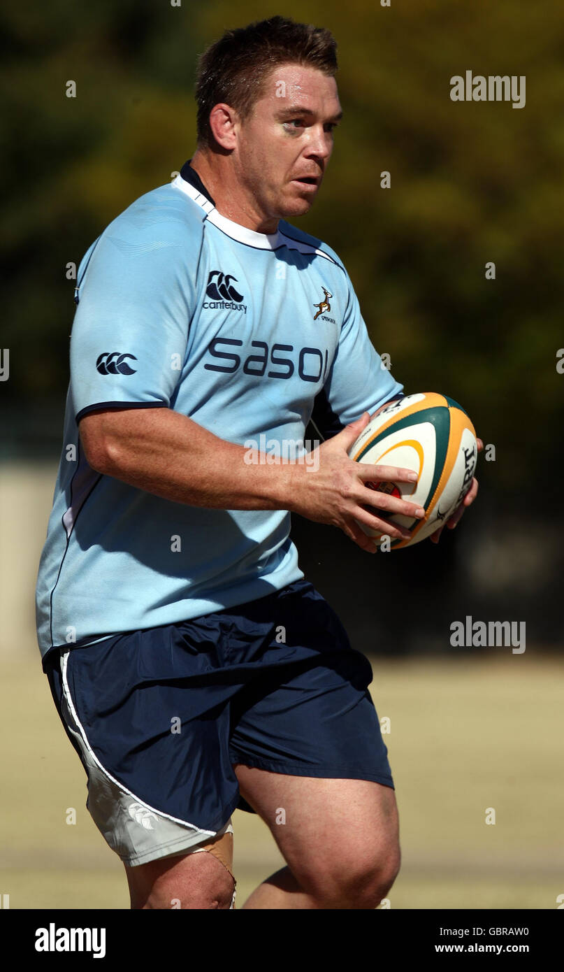 Rugby Union - South Africa Training Session - Fourways High School. South African captain John Smit during training at Fourways High School, Johannesburg, South Africa. Stock Photo