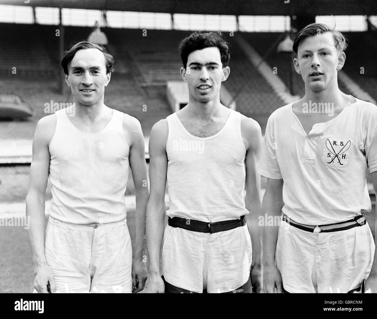 Oxford university athletes l r d c brierley hires stock photography
