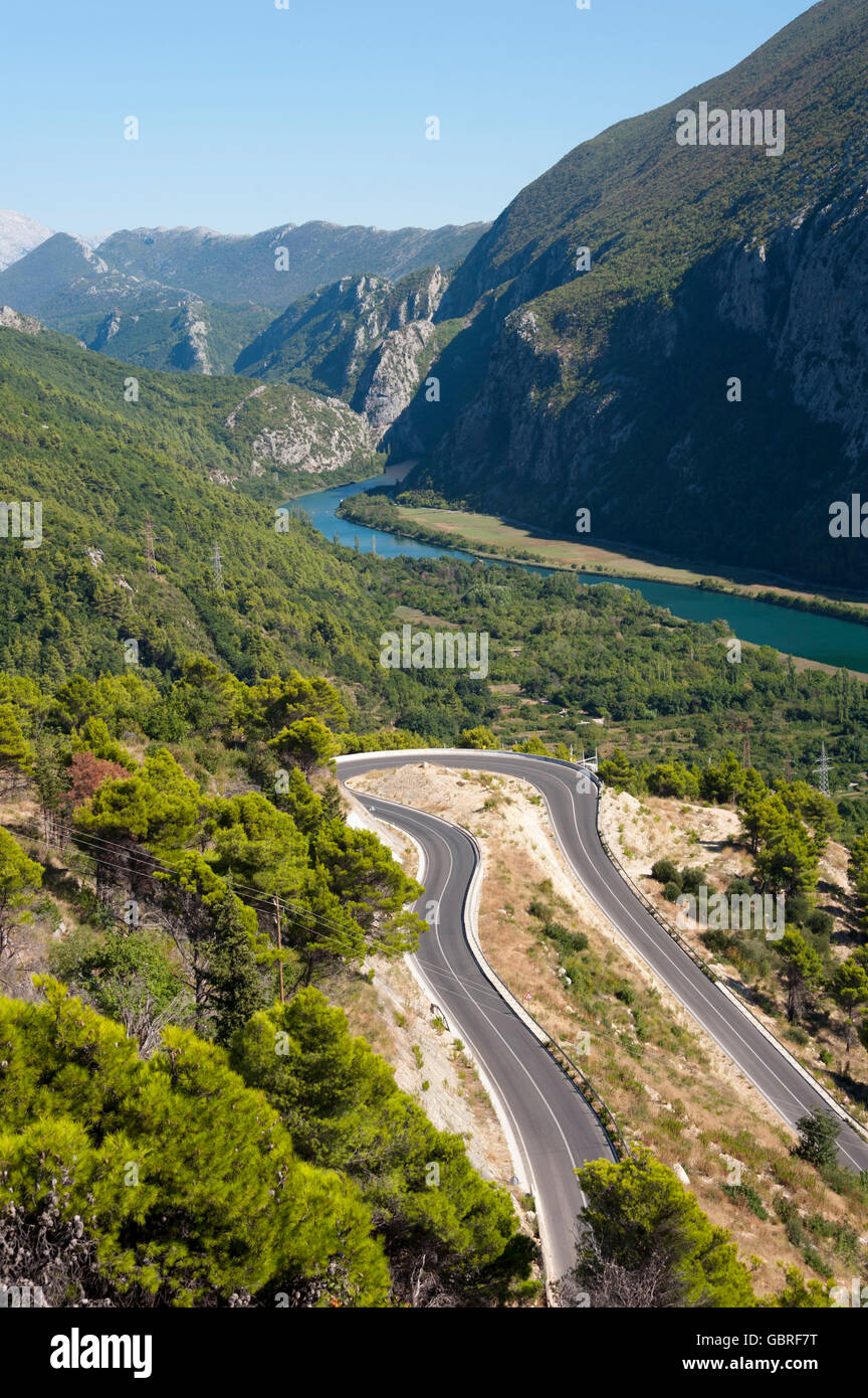 Canyon Cetina, Omis, SplitDalmatia, Dalmatia, Croatia / Cetina River