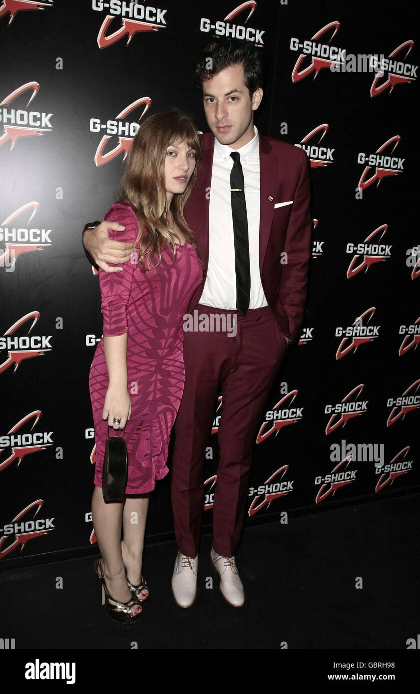 Mark Ronson (right) and Cosi Theodoli-Braschi arrives at the Casio G ...