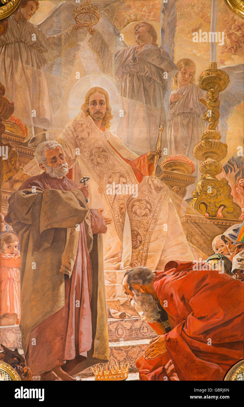 Christ the king painting hi-res stock photography and images - Alamy