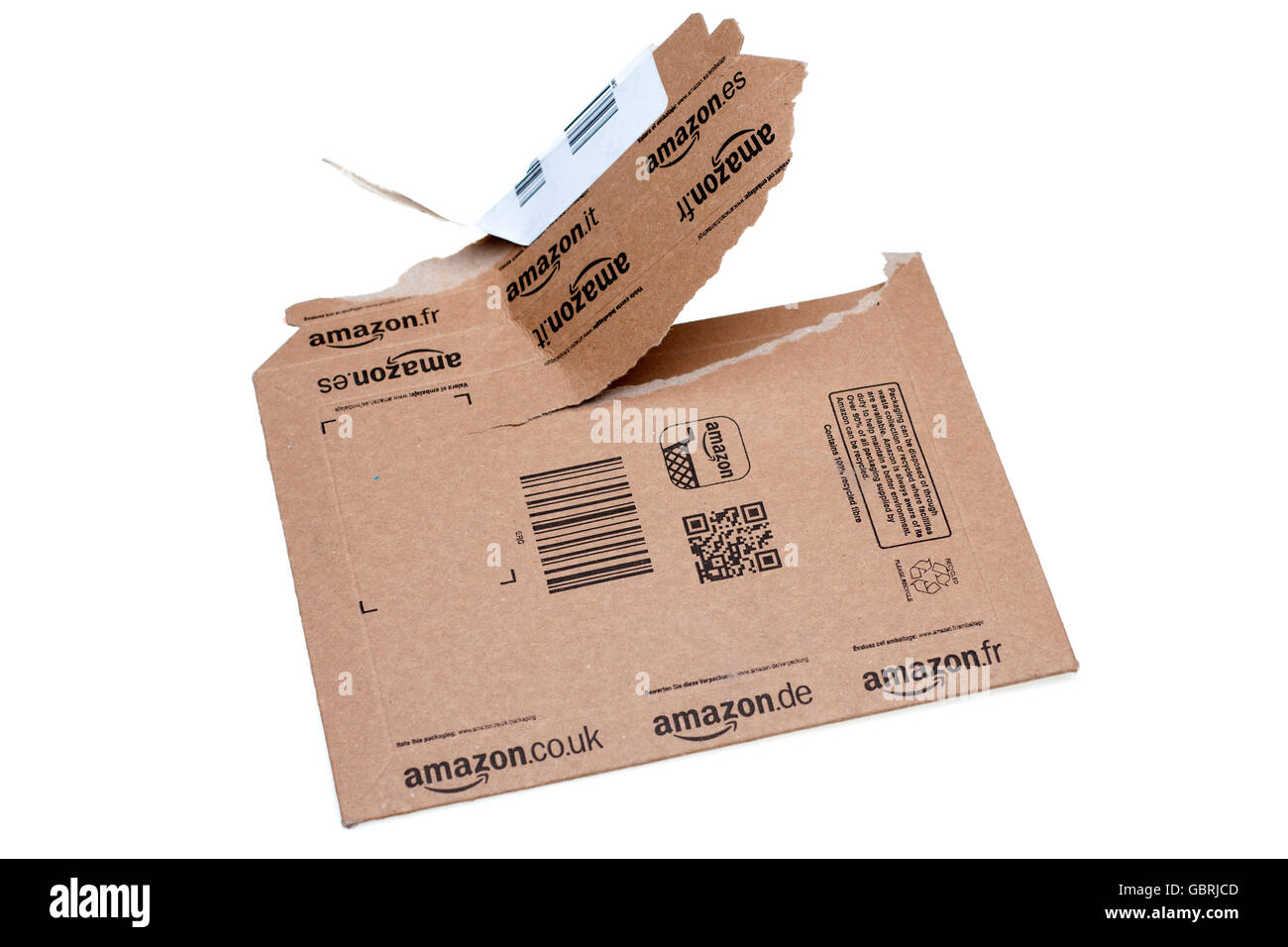 Amazon cardboard packaging Cut Out Stock Images & Pictures - Alamy