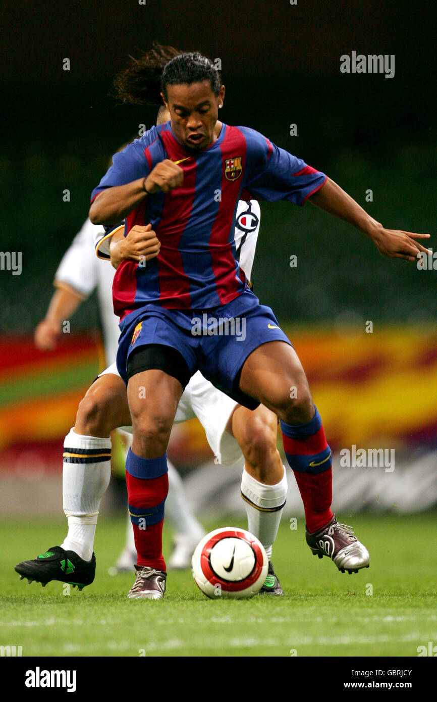 Soccer - Friendly - Barcelona v Parma. Ronaldinho, Barcelona Stock Photo