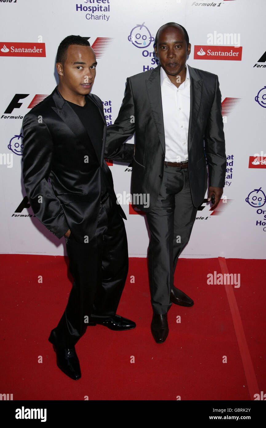 Lewis Hamilton's father Anthony and brother Nick arrive for the Formula ...