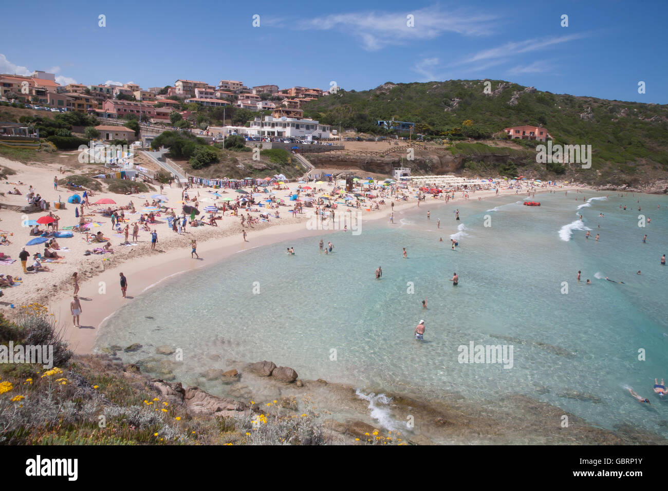 Italy Sardegna Sardinia Santa Teresa Gallura Rena Bianca Beach Stock Photo Alamy