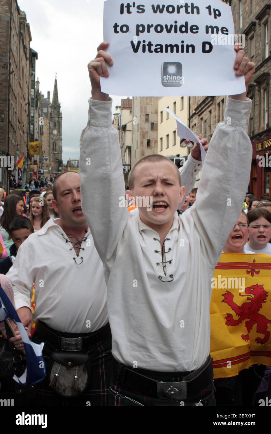 Vitamin D petition Scotland Stock Photo Alamy