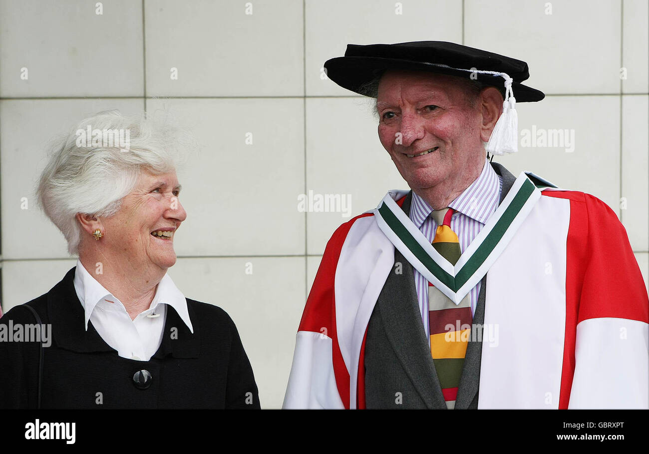 Legendary Playwright Brian Friel with his University College Dublin