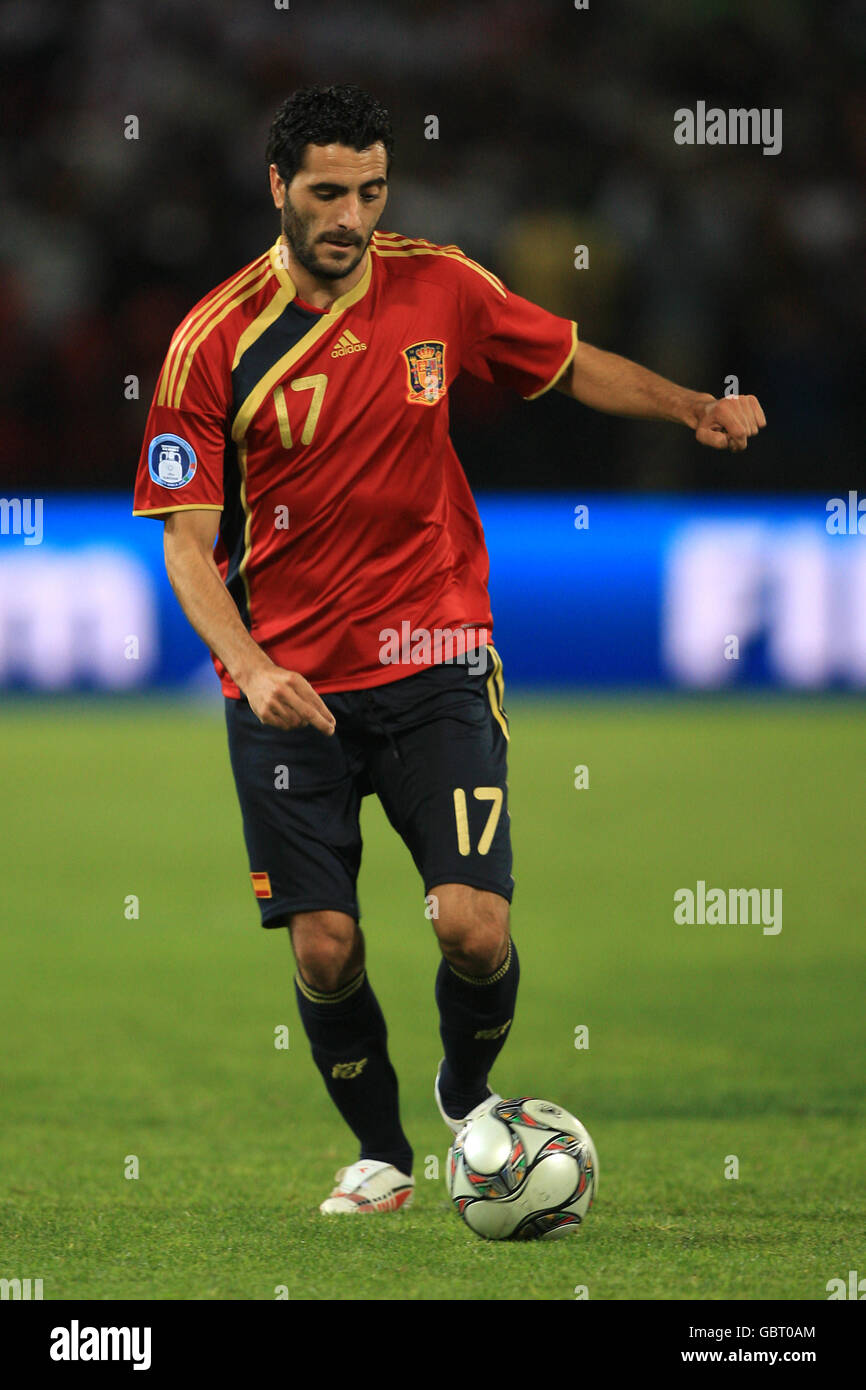 Soccer - Confederations Cup 2009 - Group A - Spain v Iraq - Free State Stadium. Daniel Guiza, Spain Stock Photo