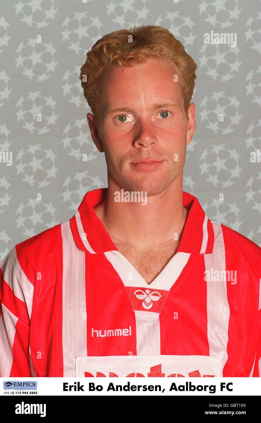 Uefa champions league 1995 96 erik bo andersen hires stock photography