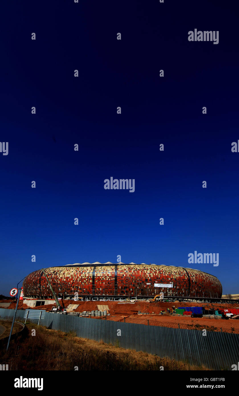 Soccer - FIFA World Cup 2010 - Soccer City Stadium construction - Johannesburg Stock Photo