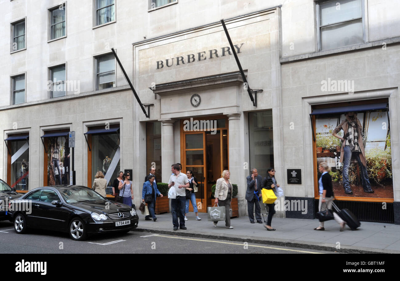 A general view of the Burberry Store at 21-23 New Bond Street in central  London Stock Photo - Alamy