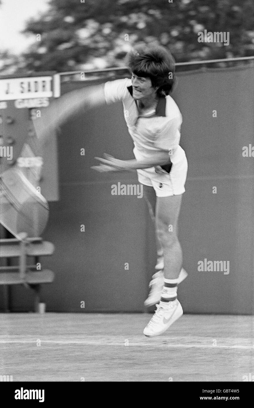 Tennis - Wimbledon Championships - Men's Singles - First Round - Andrew  Jarrett v John Sadri. Great Britain's Andrew Jarrett in action Stock Photo  - Alamy