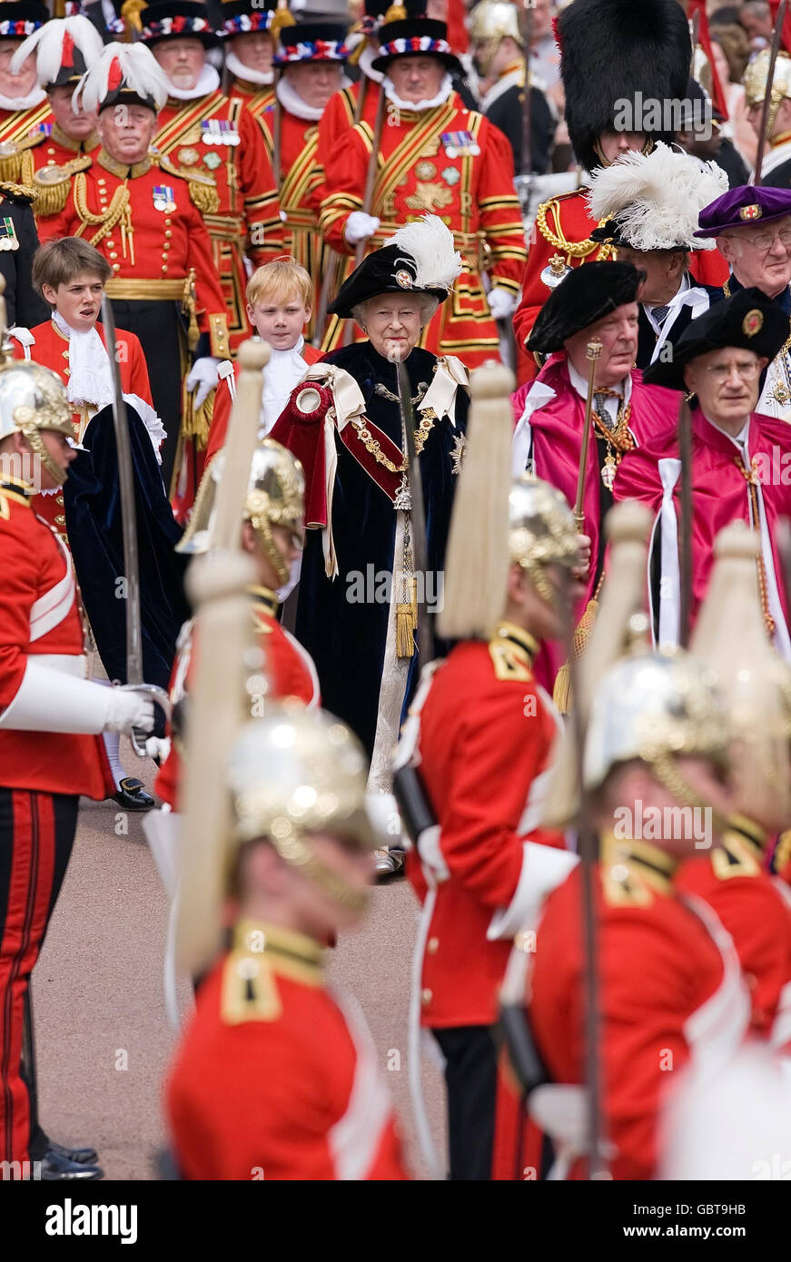 Order of the Garter Service Stock Photo Alamy