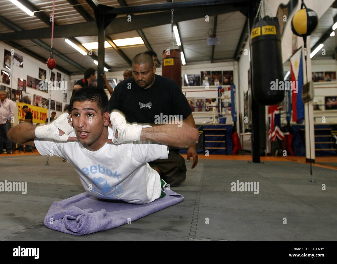 Boxing Amir Khan IBA Gym Las Vegas Stock Photo Alamy