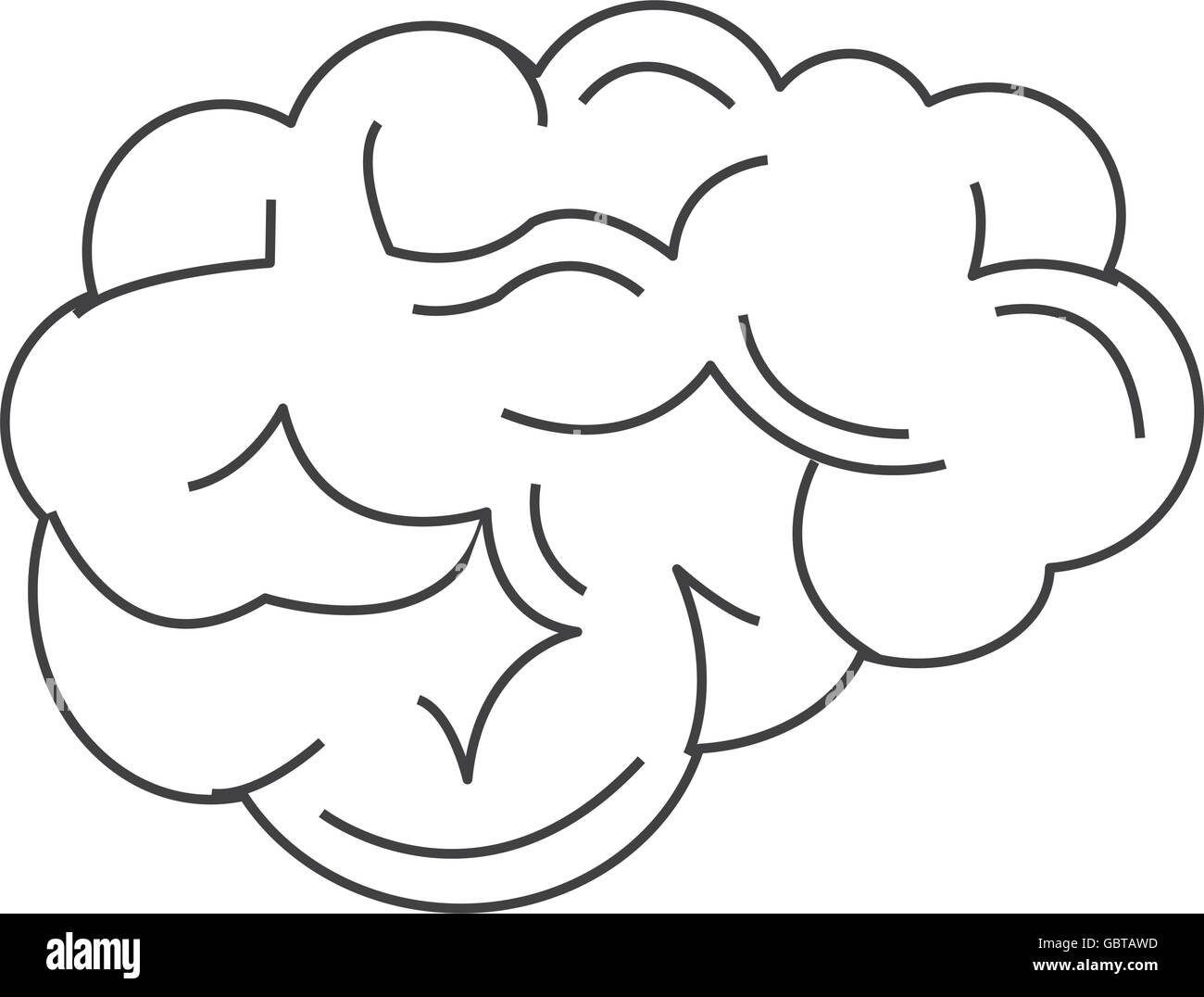 human brain icon Stock Vector Image & Art - Alamy