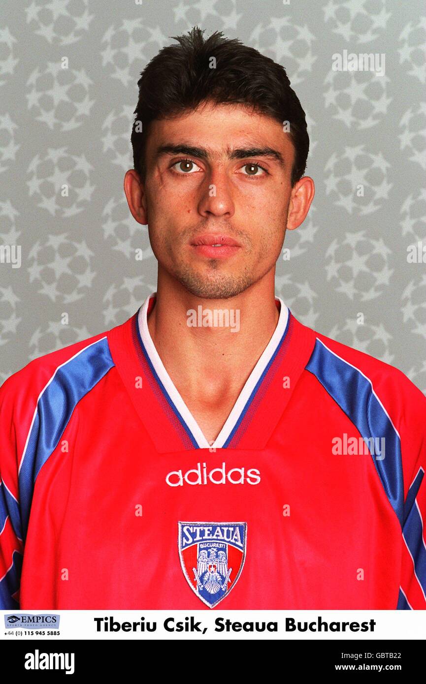 UEFA Champions League 1995/96 . Tiberiu Csik, Steaua Bucharest Stock  Photo - Alamy