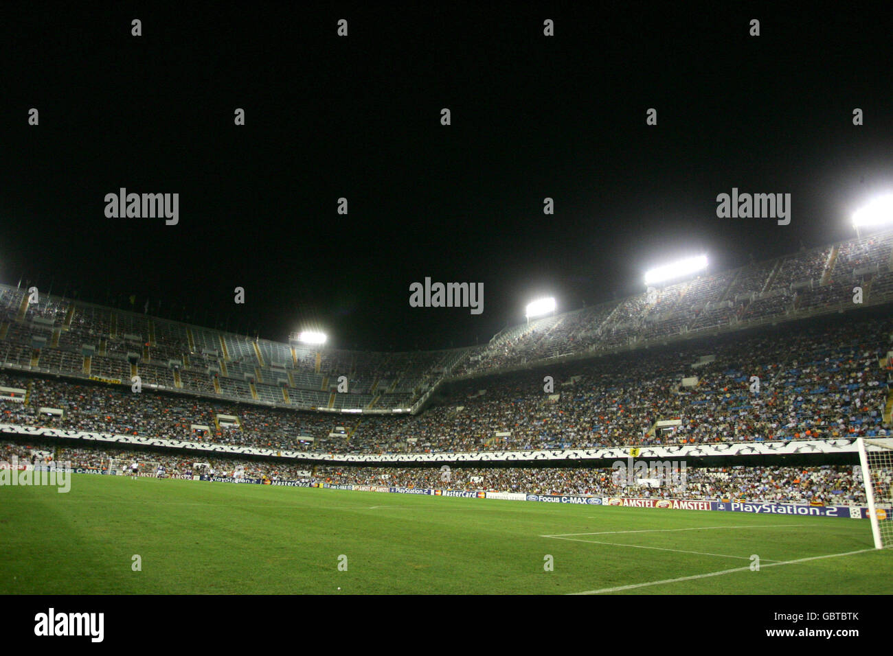 Soccer - UEFA Champions League - Group G - Valencia v Anderlecht. General view of Mestella stadium, home of Valencia Stock Photo