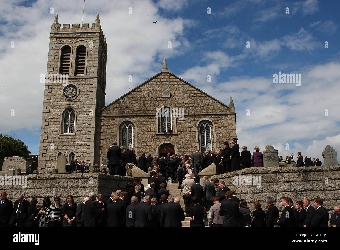 Air crash victims laid to rest Stock Photo