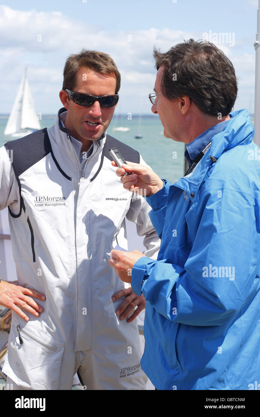 Sailing - Round The Island Preview - Ben Ainslie Photocall - Island Sailing Club Stock Photo
