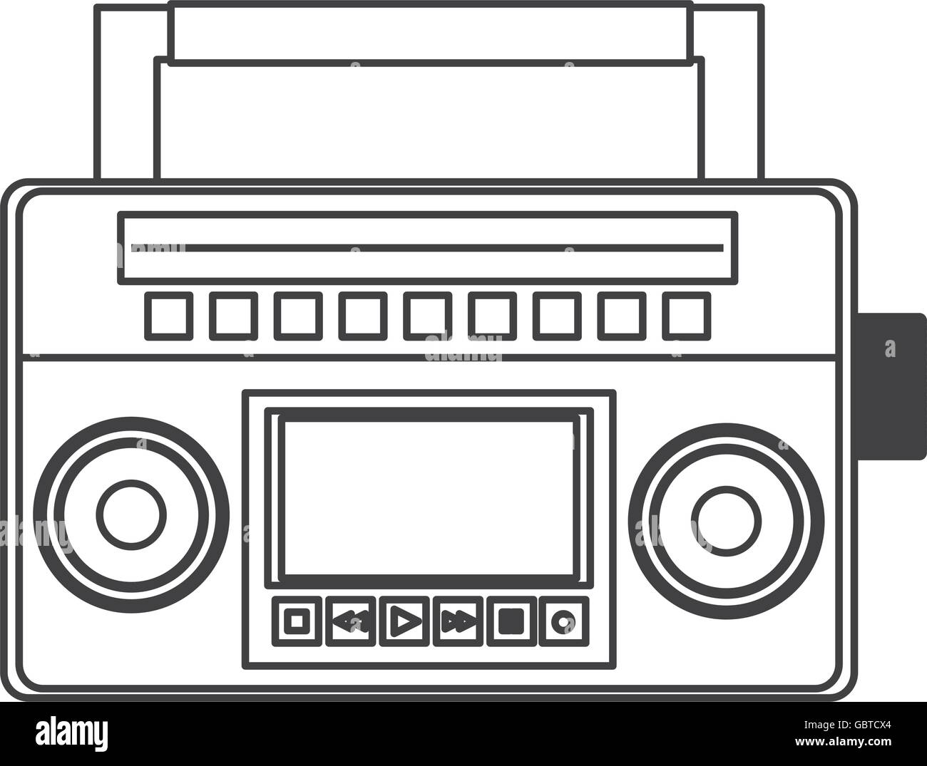classic boom box icon Stock Vector Image & Art - Alamy