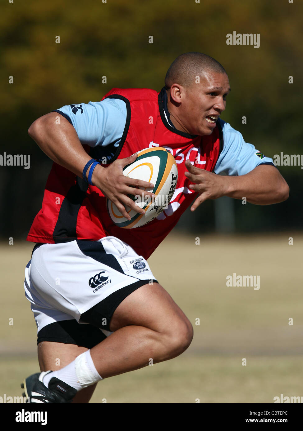 South Africa's Ricky Januarie during training at Fourways High School, Johannesburg, South Africa. Stock Photo