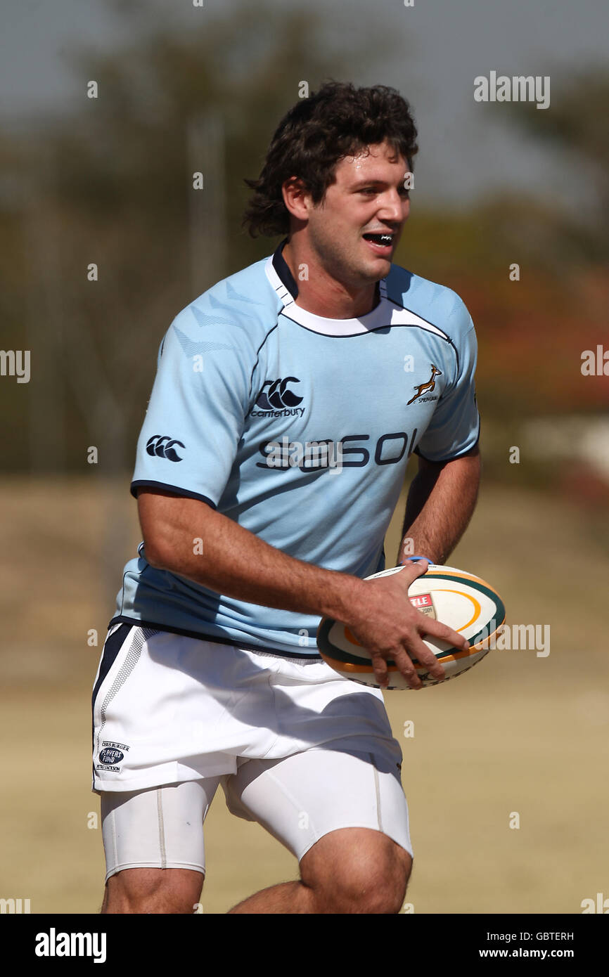 South Africa's Ryan Kankowski during training at Fourways High School, Johannesburg, South Africa. Stock Photo