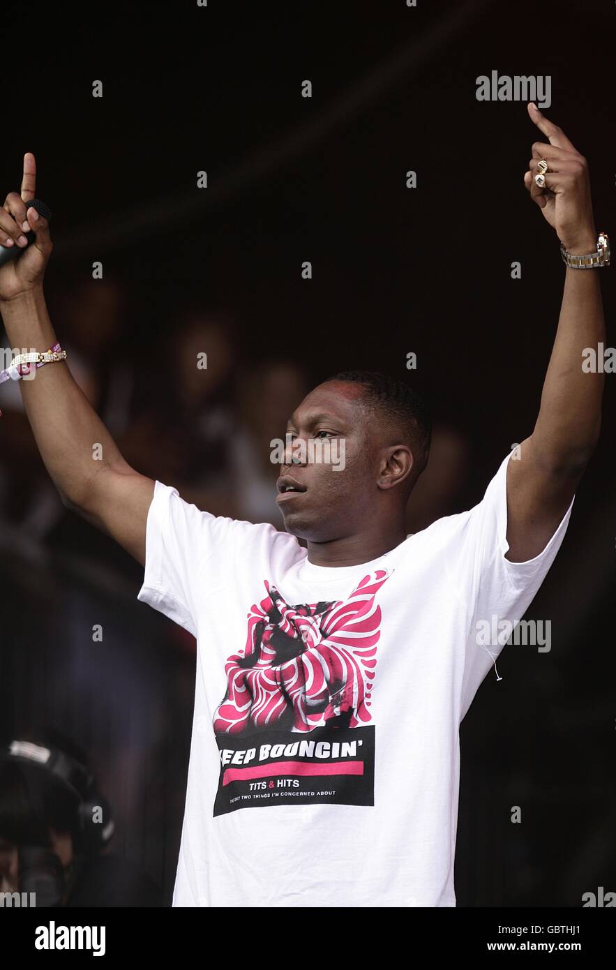 Dizzee Rascal Scotland Dizzee Rascal performing during the 2009 Glastonbury Festival at Worthy ...