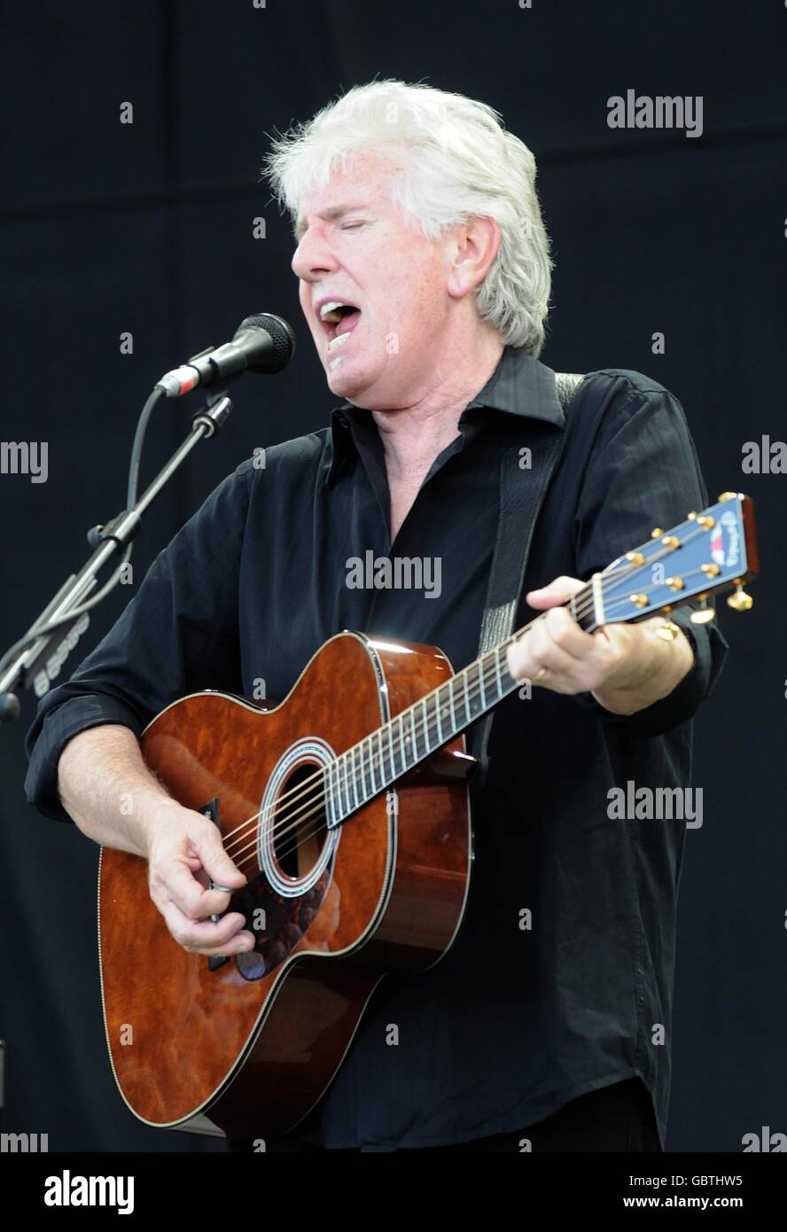 Graham Nash from Crosby, Stills and Nash performing during the 2009